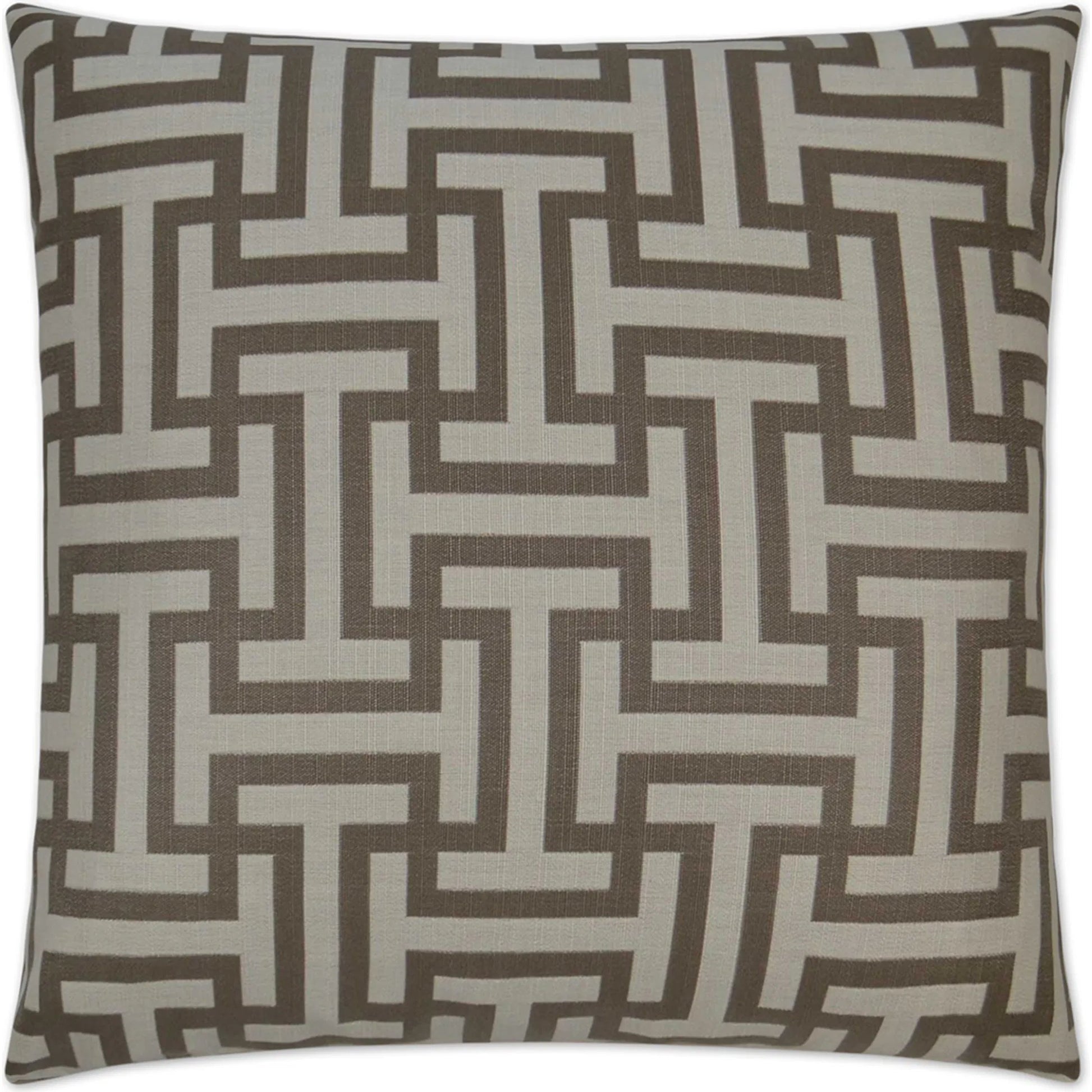 Wyndham Indoor/Outdoor Pillow by DV Kap Home in pumice. Made from 100% solution dyed acrylic in a transitional style.