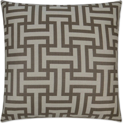 Wyndham Indoor/Outdoor Pillow by DV Kap Home in pumice. Made from 100% solution dyed acrylic in a transitional style.