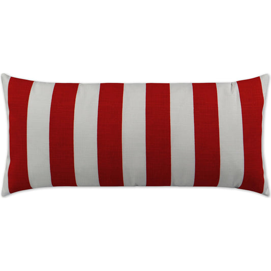 Classics Lumbar Indoor/Outdoor Pillow by DV Kap Home in red. Made from 100% polyester in a unique style.