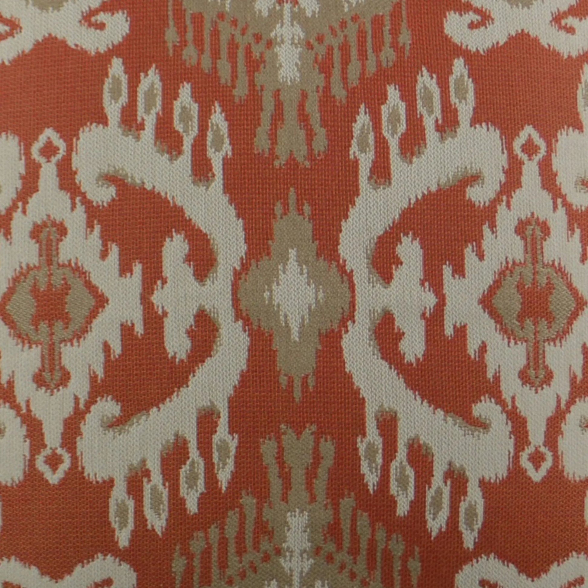 Nakala Indoor/Outdoor Pillow by DV Kap Home in tangerine. Made from 100% sunbrella acrylic in a traditional style.