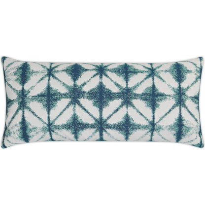 Midori Lumbar Indoor/Outdoor Pillow by DV Kap Home in bermuda. Made from 100% sunbrella acrylic in a transitional style.