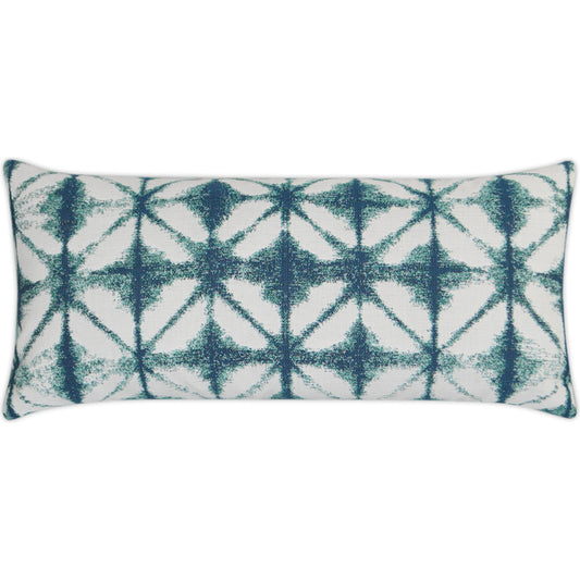 Midori Lumbar Indoor/Outdoor Pillow by DV Kap Home in bermuda. Made from 100% sunbrella acrylic in a unique style.