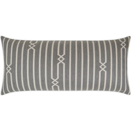 Kitri Lumbar Indoor/Outdoor Pillow by DV Kap Home in stone. Made from 100% sunbrella acrylic in a transitional style.
