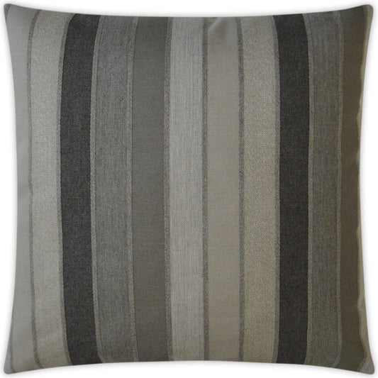 Lucy Indoor/Outdoor Pillow by DV Kap Home in asphalt. Made from 99.5% sunbrella acrylic, 0.5% other in a unique style.