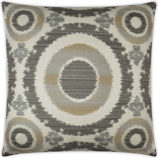 Abra Indoor/Outdoor Pillow by DV Kap Home in mushroom. Made from 100% sunbrella acrylic in a unique style.