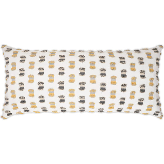 Fifi Lumbar Indoor/Outdoor Pillow by DV Kap Home. Made from 100% solution dyed polyester in a unique style.