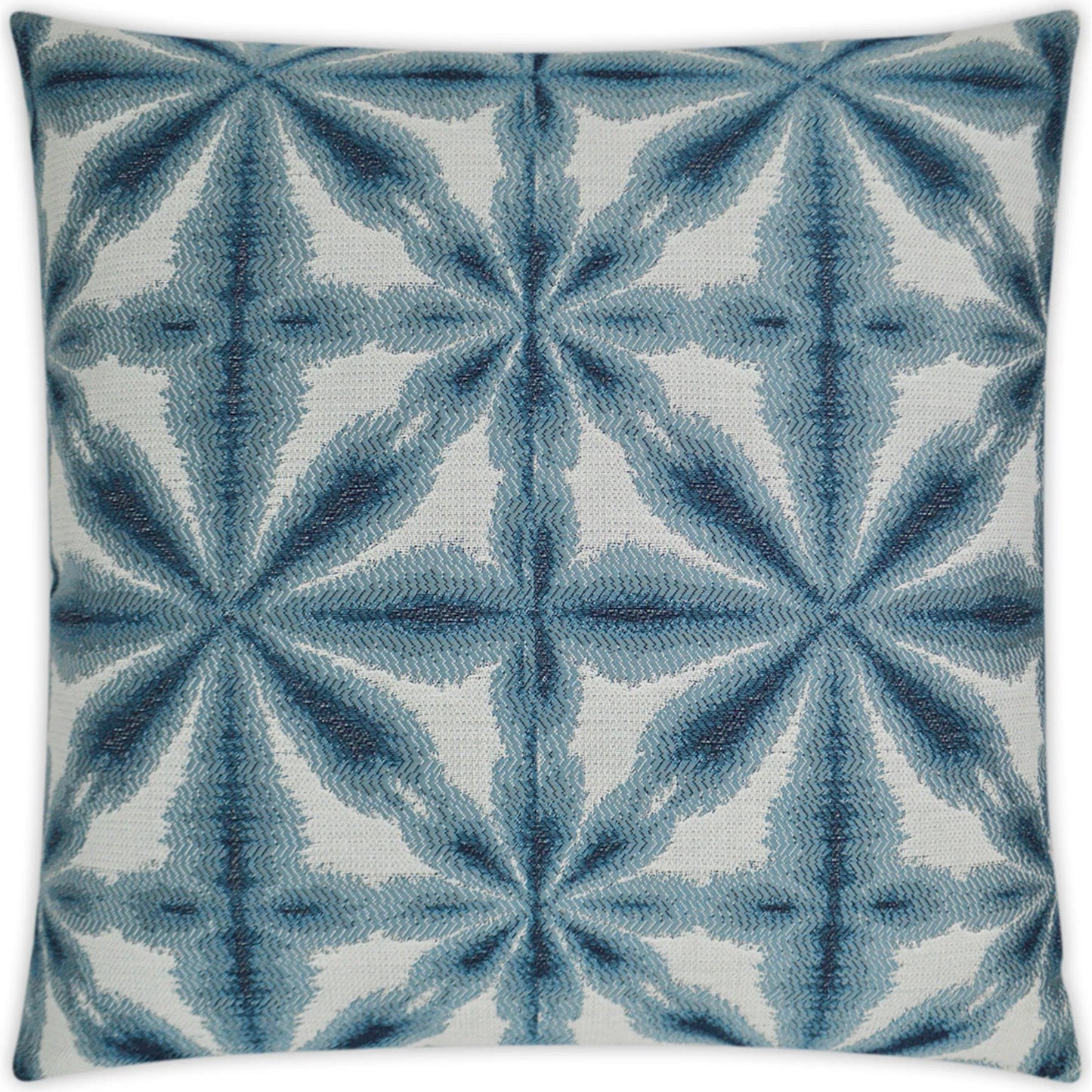 001 SI-2382396 | Primary Silo | Sunshibo Flower Indoor/Outdoor Pillow by DV Kap Home in blue. Made from 85% solution dyed polyester, 15% solution dyed acrylic in a transitional style.