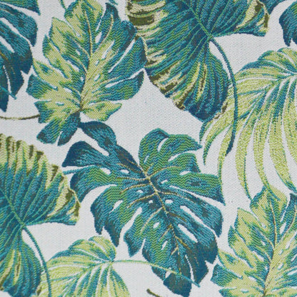 Sunpalm Lumbar Indoor/Outdoor Pillow by DV Kap Home in green. Made from 100% solution dyed acrylic in a coastal style.