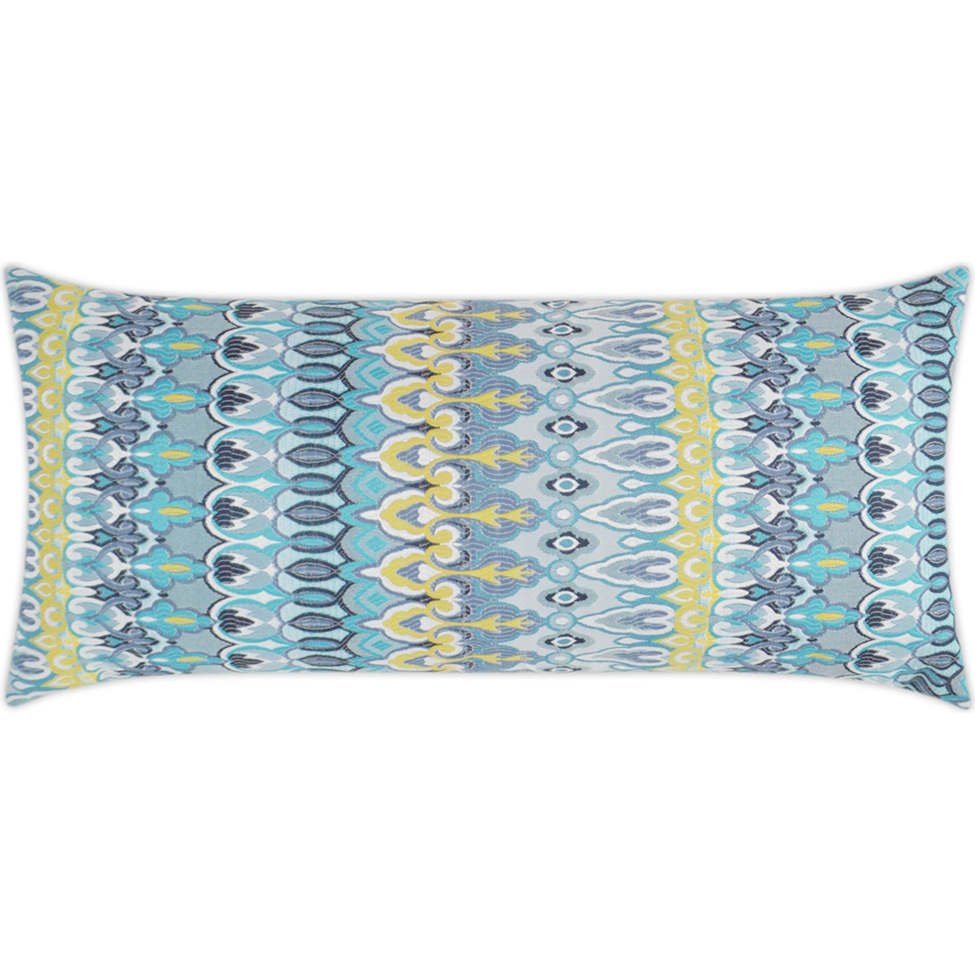 Kanthum Lumbar Indoor/Outdoor Pillow by DV Kap Home. Made from 100% solution dyed polyester in a eclectic & global style.
