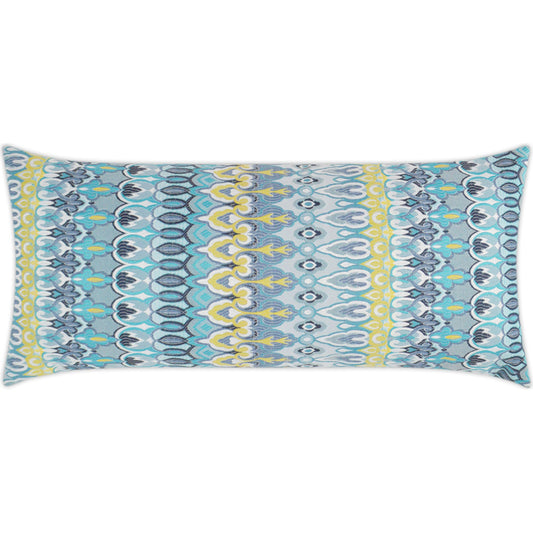 Kanthum Lumbar Indoor/Outdoor Pillow by DV Kap Home. Made from 100% solution dyed polyester in a unique style.