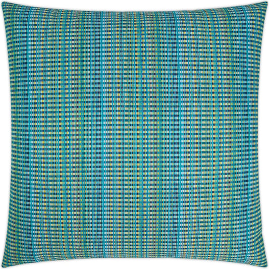 Sunrun Indoor/Outdoor Pillow by DV Kap Home. Made from 100% solution dyed polyester in a unique style.