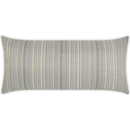 Sunrun Lumbar Indoor/Outdoor Pillow by DV Kap Home. Made from 100% solution dyed polyester in a unique style.