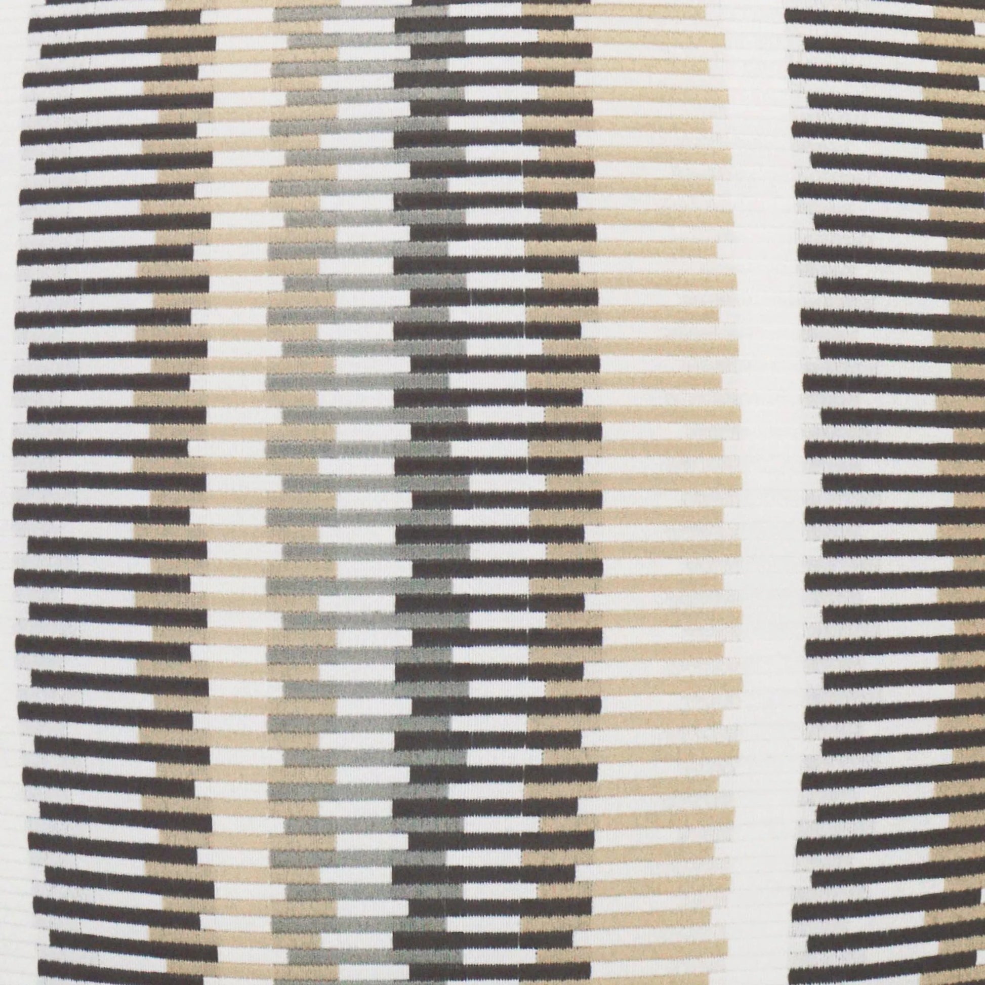 Sunfun Stripe Lumbar Indoor/Outdoor Pillow by DV Kap Home in linen. Made from 100% solution dyed polyester in a transitional style.