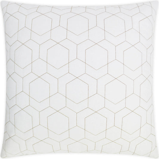 Hex Quilt Indoor/Outdoor Pillow by DV Kap Home. Made from 100% solution dyed polyester in a unique style.