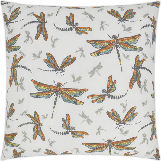 Sun Dragons Indoor/Outdoor Pillow by DV Kap Home in multi. Made from 100% solution dyed polyester in a unique style.