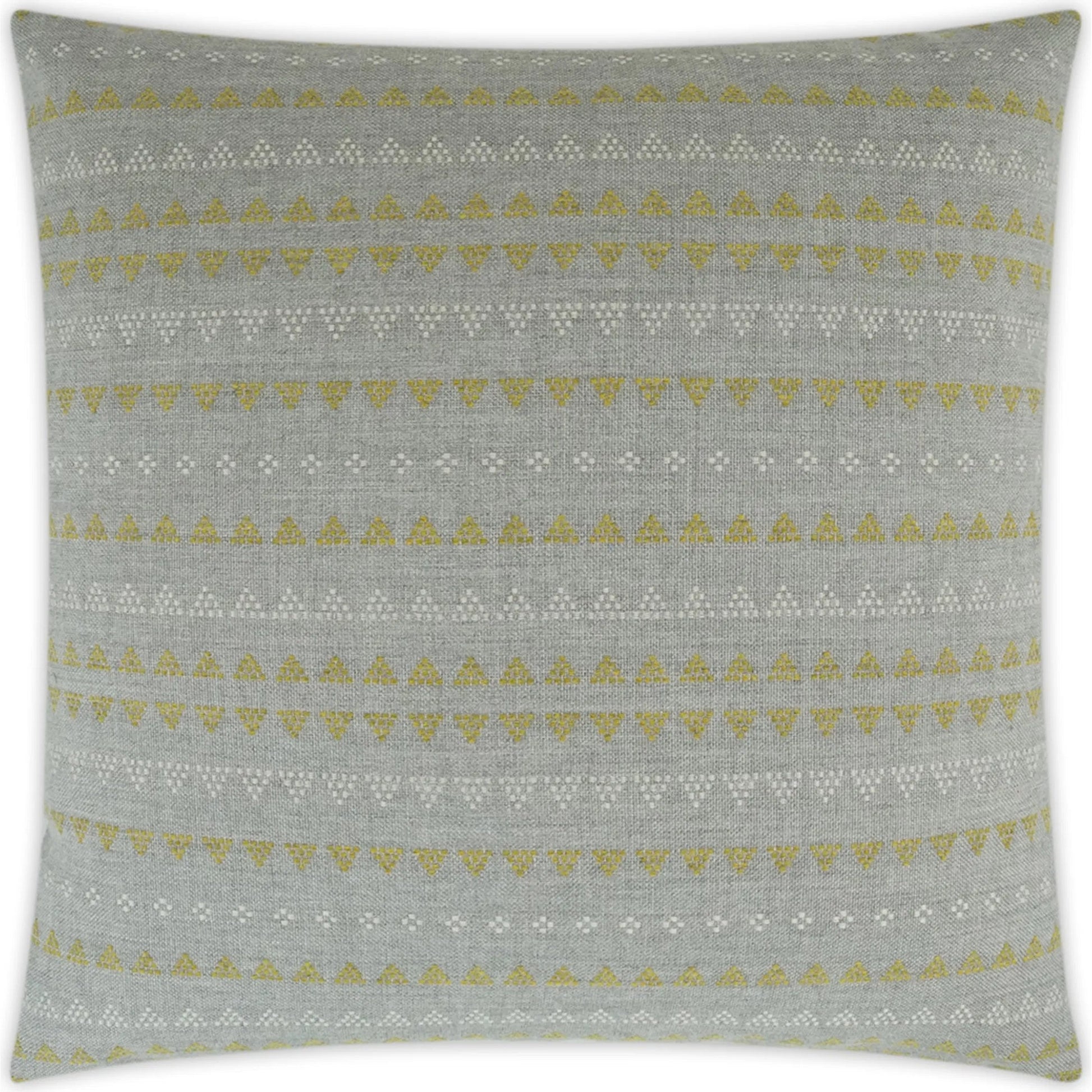 Sampler Indoor/Outdoor Pillow by DV Kap Home in grey. Made from unique in a transitional style.