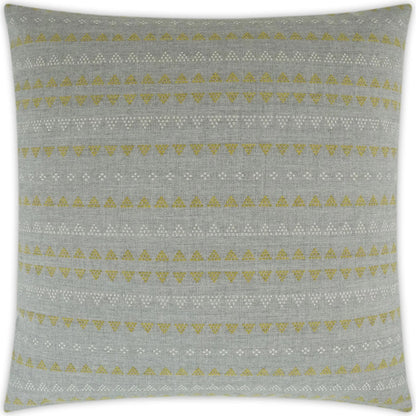 Sampler Indoor/Outdoor Pillow by DV Kap Home in grey. Made from unique in a transitional style.