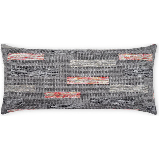Blockweave Lumbar Indoor/Outdoor Pillow by DV Kap Home. Made from 100% solution dyed polyester in a unique style.