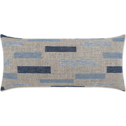 Blockweave Lumbar Indoor/Outdoor Pillow by DV Kap Home. Made from 100% solution dyed polyester in a unique style.