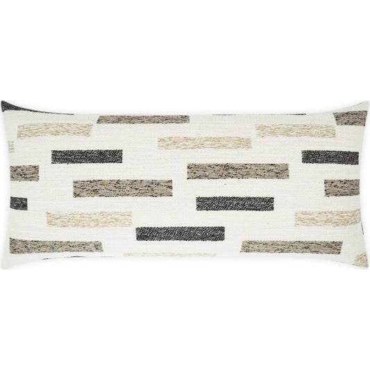 Blockweave Lumbar Indoor/Outdoor Pillow by DV Kap Home. Made from 100% solution dyed polyester in a unique style.