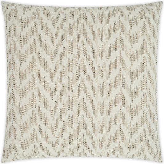 Sliderule Indoor/Outdoor Pillow by DV Kap Home in natural. Made from 100% solution dyed polyester in a unique style.
