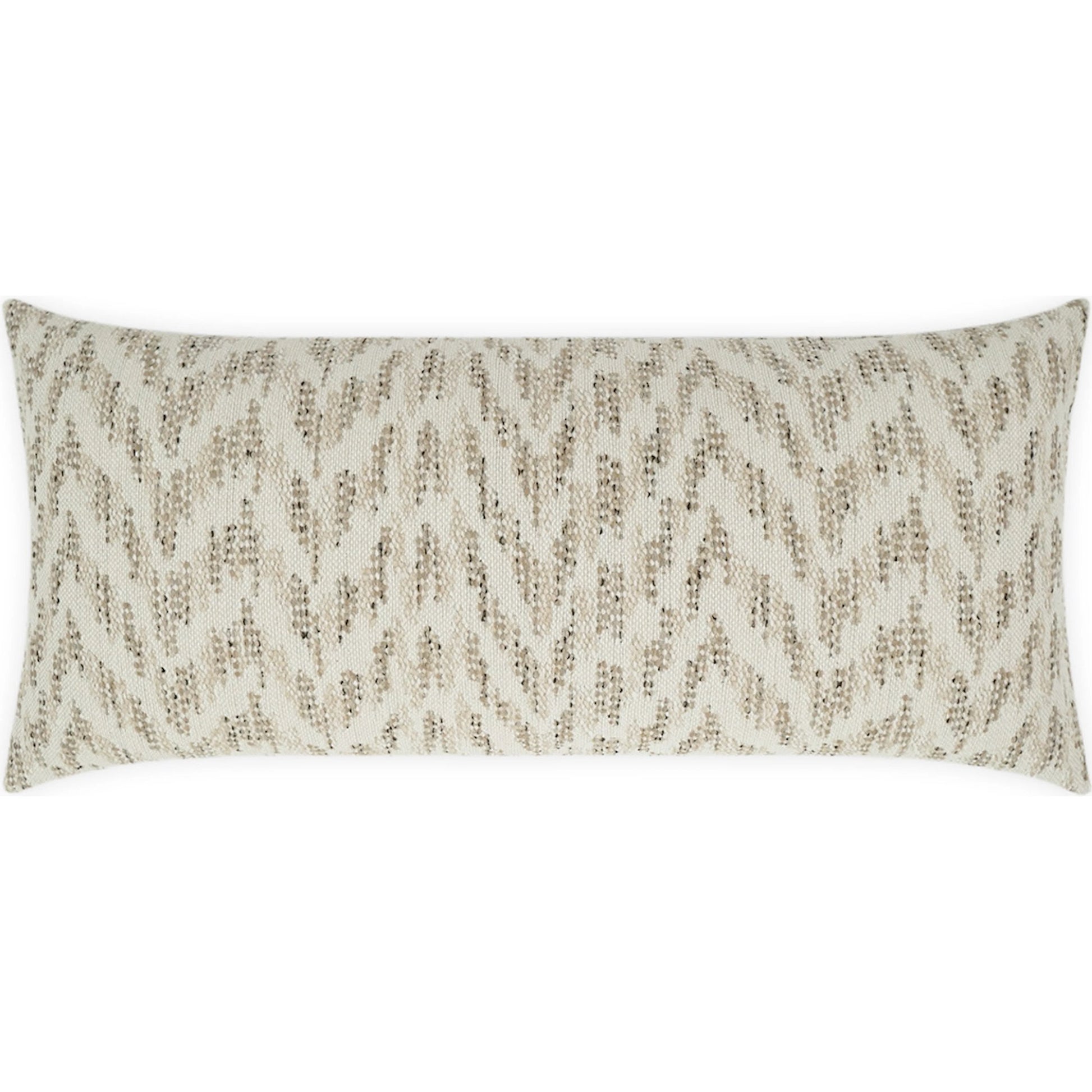 Sliderule Lumbar Indoor/Outdoor Pillow by DV Kap Home in natural. Made from 100% solution dyed polyester in a unique style.