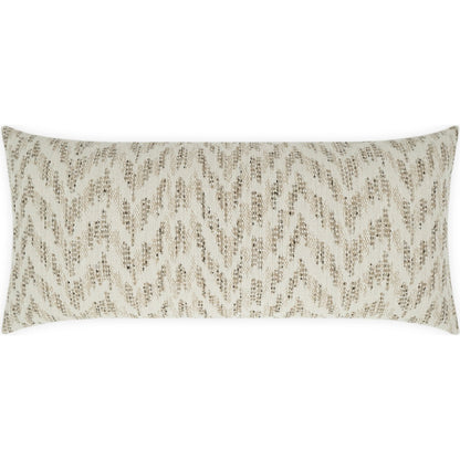 Sliderule Lumbar Indoor/Outdoor Pillow by DV Kap Home in natural. Made from 100% solution dyed polyester in a unique style.