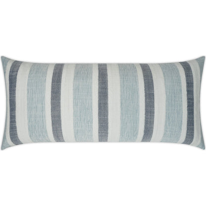 Austin Lumbar Pillow by DV Kap Home in navy, turquoise/teal. Made from 100 % solution dyed polyester in a modern style.