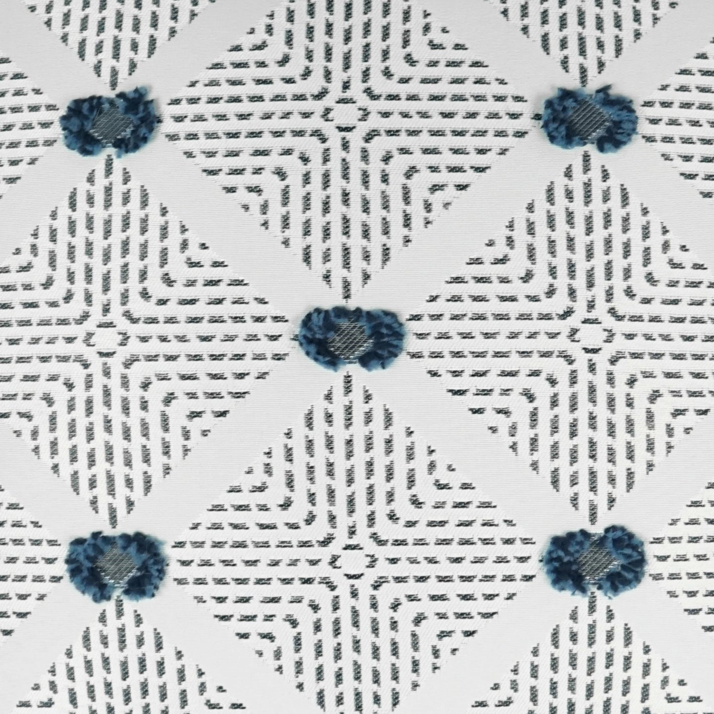 002 SI-2028047 | Closeup | Kelly Lumbar Pillow by DV Kap Home in navy. Made from 100% solution dyed polyester in a modern style.