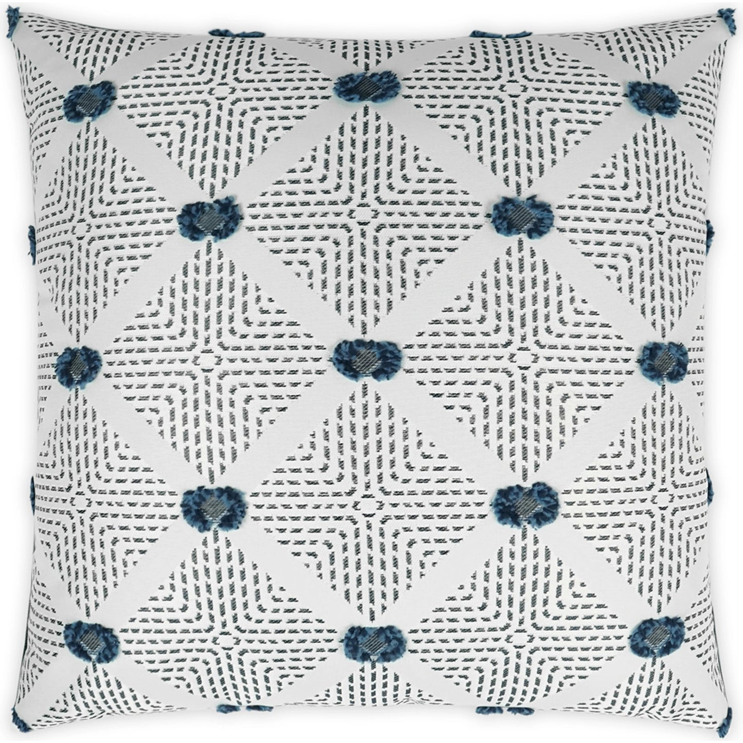 001 SI-2028046 | Primary Silo | Kelly Pillow by DV Kap Home in navy. Made from 100% solution dyed polyester in a modern style.