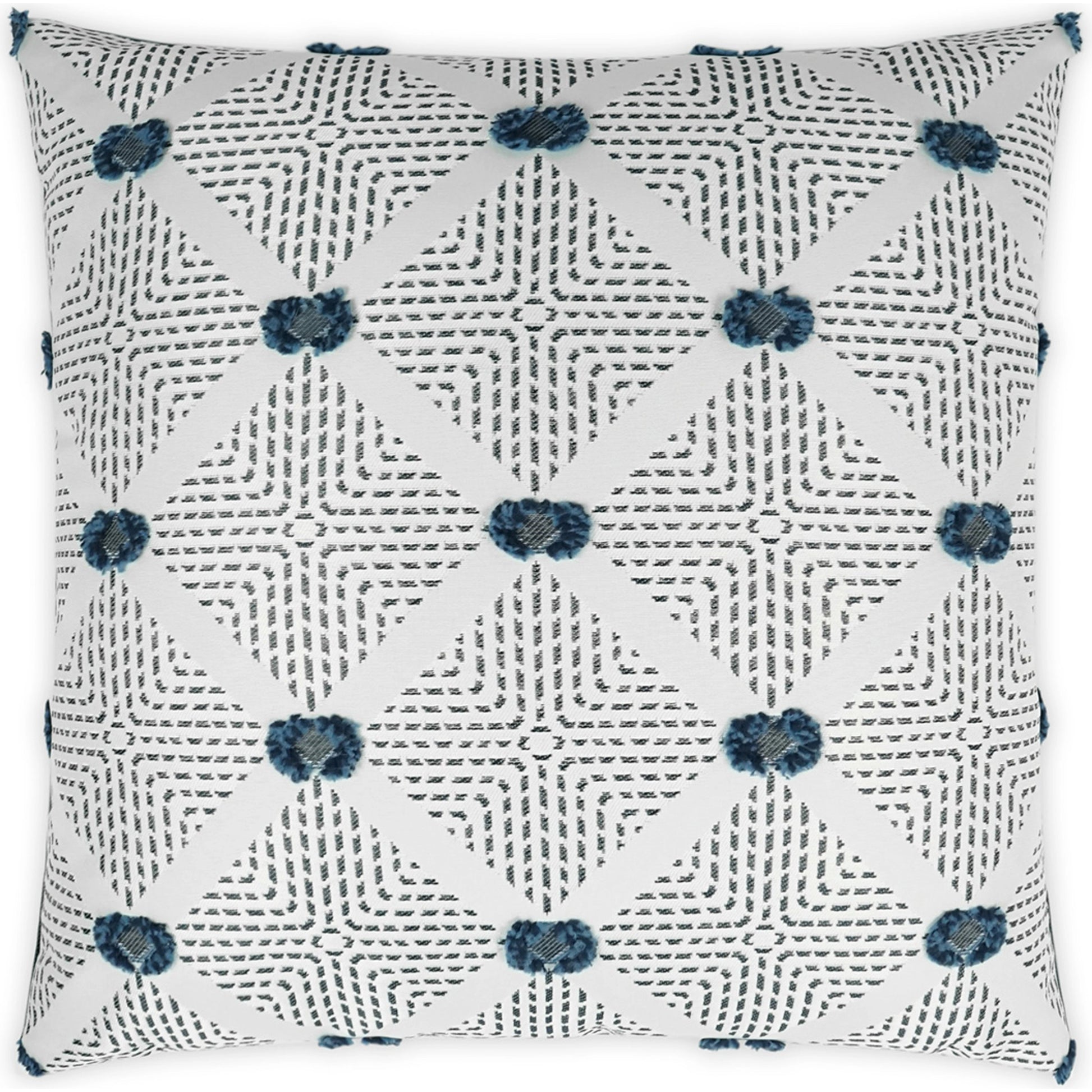 Kelly Pillow by DV Kap Home in navy. Made from 100% solution dyed polyester in a modern style.