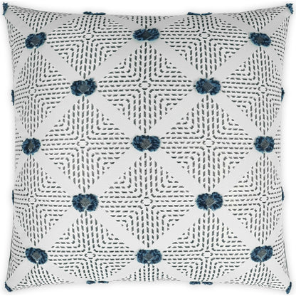 Kelly Pillow by DV Kap Home in navy. Made from 100% solution dyed polyester in a modern style.