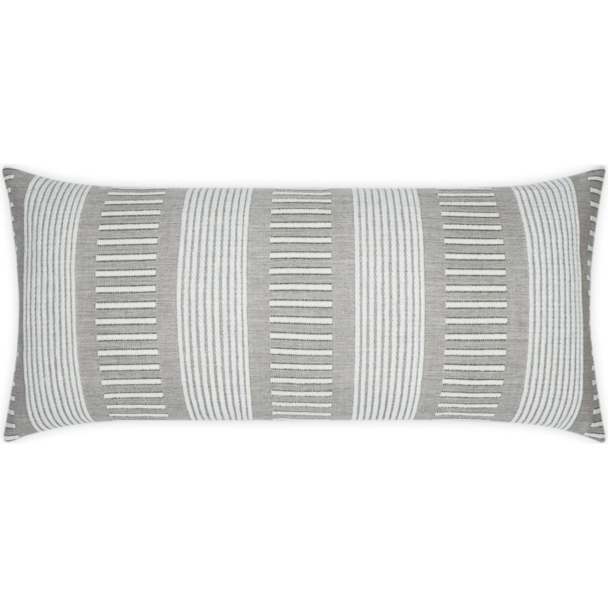 Sideline Lumbar Pillow by DV Kap Home. Made from 100% solution dyed sunbrella acrylic in a modern style.