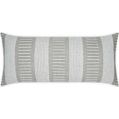 Sideline Lumbar Pillow by DV Kap Home. Made from 100% solution dyed sunbrella acrylic in a modern style.