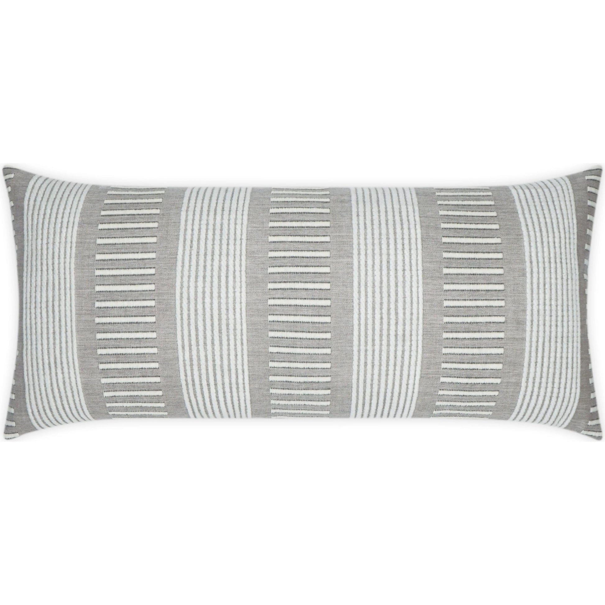 Sideline Lumbar Pillow by DV Kap Home. Made from 100% solution dyed sunbrella acrylic in a modern style.