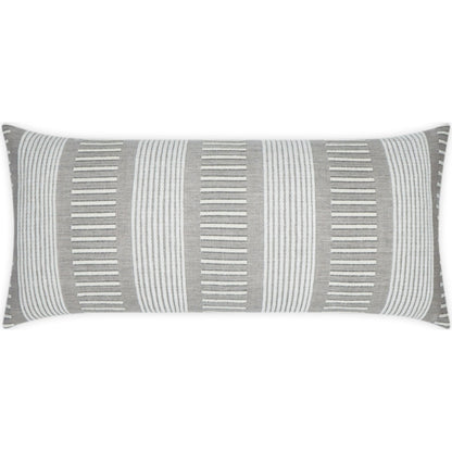 Sideline Lumbar Pillow by DV Kap Home. Made from 100% solution dyed sunbrella acrylic in a modern style.