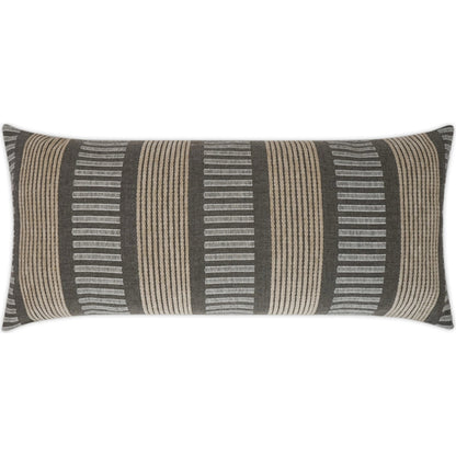 Sideline Lumbar Pillow by DV Kap Home. Made from 100% solution dyed sunbrella acrylic in a modern style.