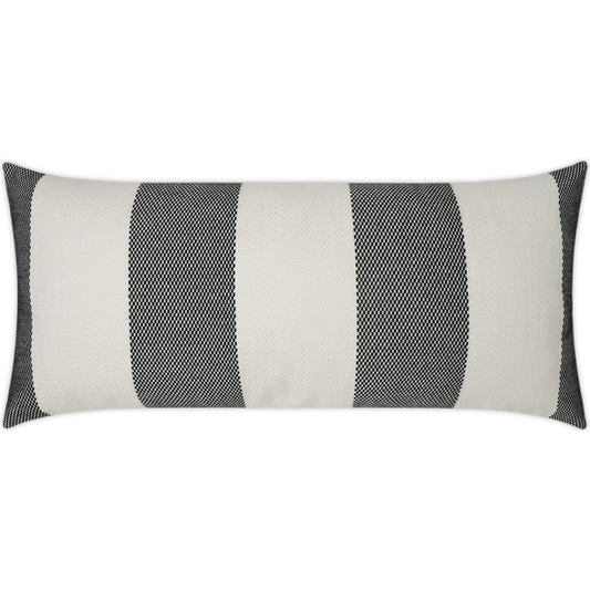 Carlsbad Lumbar Indoor/Outdoor Pillow by DV Kap Home in classic. Made from 100% solution dyed sunbrella acrylic in a unique style.