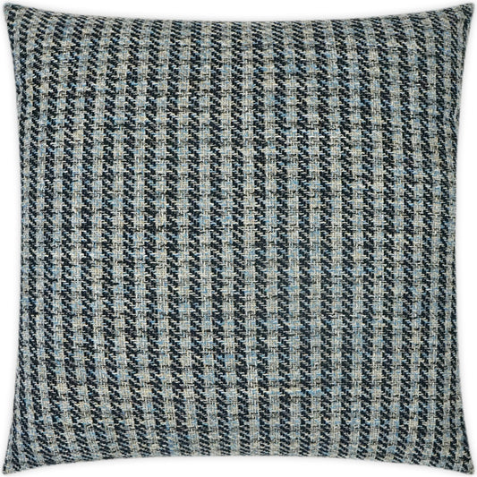 Maxim Pillow by DV Kap Home in indigo. Made from 100% solution dyed polyester in a modern style.