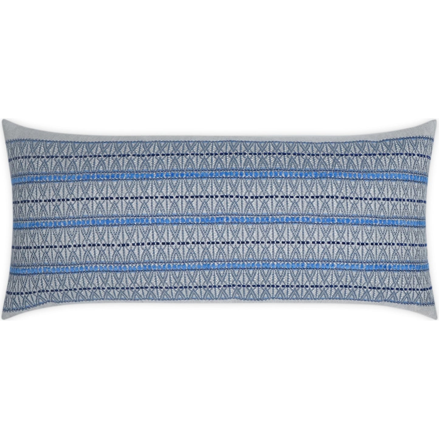 000 SI-2028837 | Primary Silo | Vevi Lumbar Pillow by DV Kap Home in sky. Made from 99.6% solution dyed acrylic, 0.4% solution dyed polyester in a modern style.