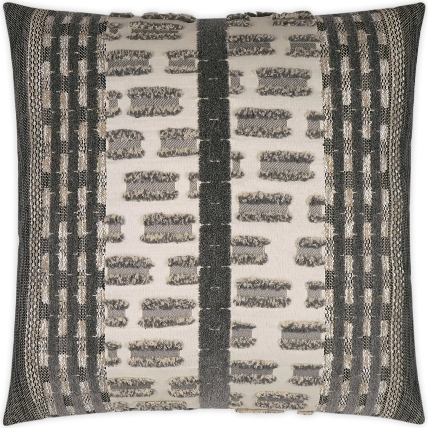 001 SI-2028743 | Additional Silo | Tanza Pillow by DV Kap Home in tan/taupe, grey. Made from 100 % solution dyed polyester in a cottage & farmhouse style.