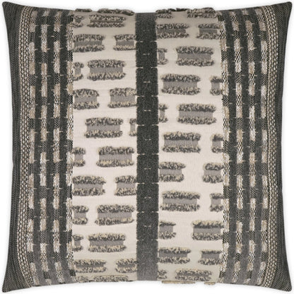 Tanza Pillow by DV Kap Home in tan/taupe, grey. Made from 100 % solution dyed polyester in a cottage & farmhouse style.