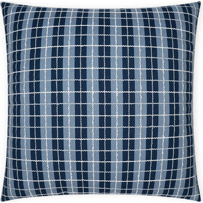 Ando Pillow by DV Kap Home in azure. Made from 89.06% poly(uv), 10.94% poly in a modern style.