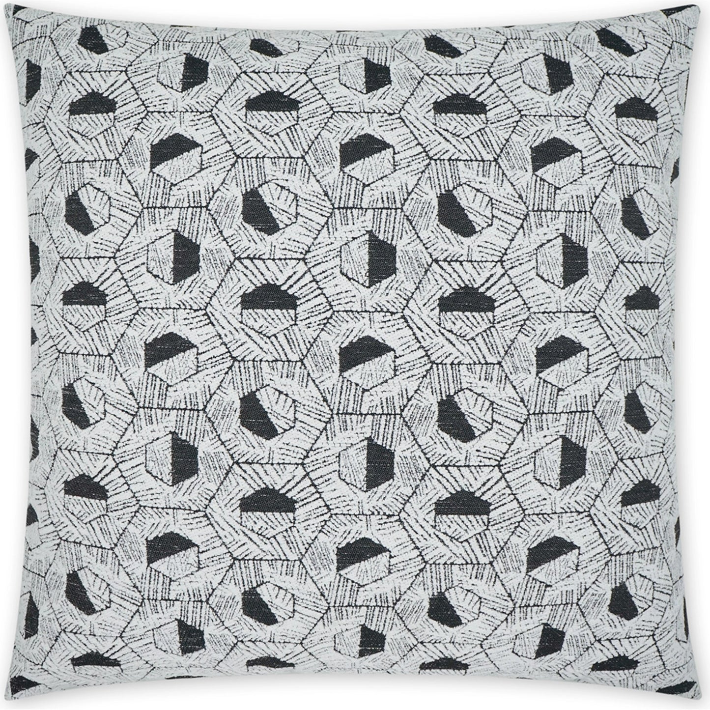 001 SI-2027408 | Primary Silo | Alakay Pillow by DV Kap Home in black. Made from 100% poly(uv) in a modern style.