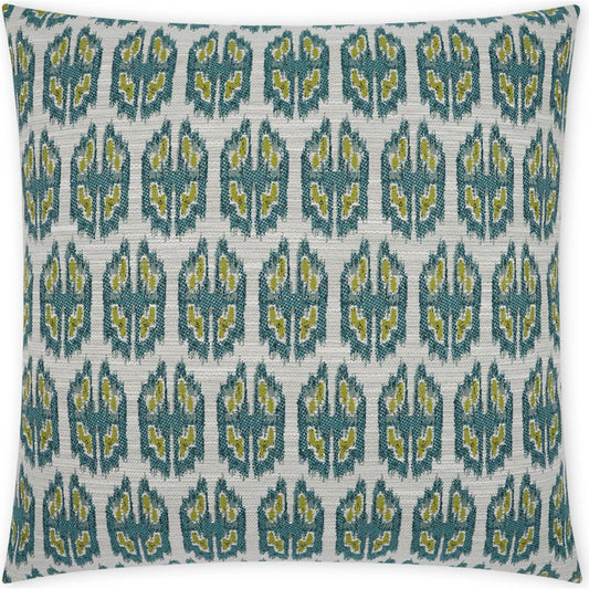 Juglan Pillow by DV Kap Home in capri. Made from 100% poly(uv) in a modern style.