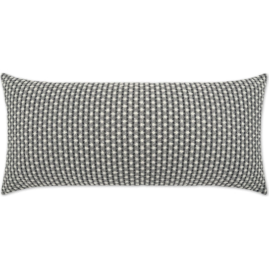 Dot Dash Lumbar Pillow by DV Kap Home. Made from 100% solution dyed polyester in a modern style.