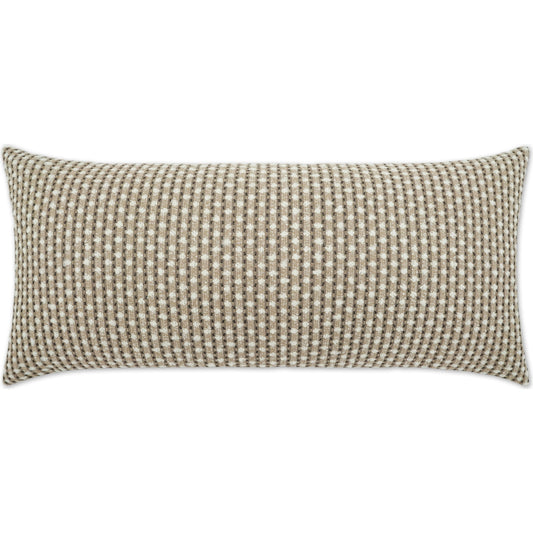 Dot Dash Lumbar Pillow by DV Kap Home. Made from 100% solution dyed polyester in a modern style.