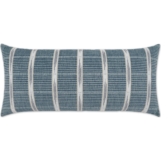 Henson Lumbar Pillow by DV Kap Home in blue. Made from 99.57% poly(uv), 0.43% pcrpoly(uv) in a modern style.