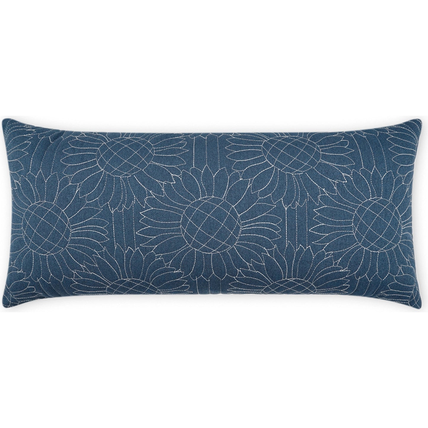 001 SI-2027884 | Primary Silo | Gerber Lumbar Pillow by DV Kap Home in blue. Made from 100 % solution dyed polyester in a modern style.