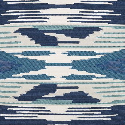 McCoy Pillow by DV Kap Home in blue. Made from 68.91% poly(uv), 31.09% pcrpoly(uv) in a modern style.